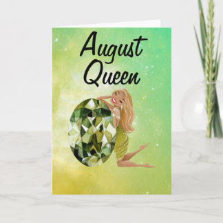 Cartão August Queen Birthday