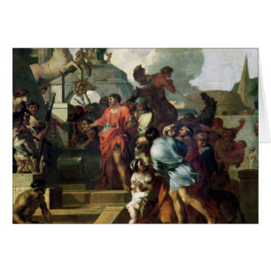 Cartão Augustus antes do túmulo de Alexander III