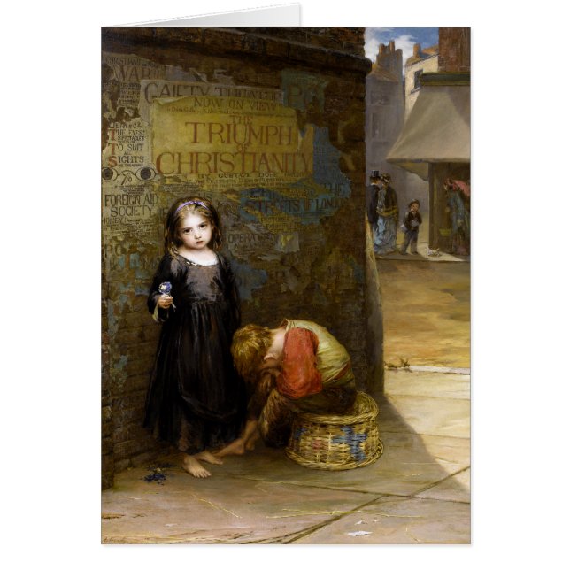 Cartão Augustus Edwin Mulready: Uncared-Para (Frente)