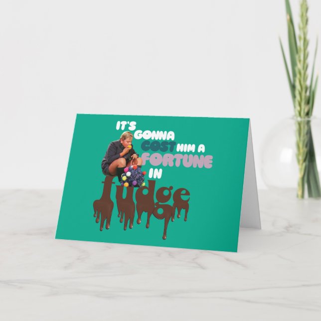 Cartão Augustus Gloop - Uma Fortuna em Fudge (Frente)