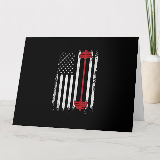 Cartão Aumento De Peso De Presentes Planos, Furo De Gym (Frente)