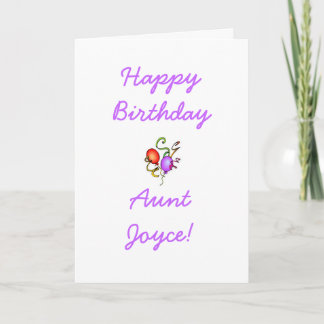 Cartão Aunt Birthday Card