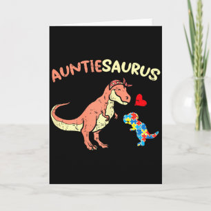 Cartão Auntiesaurus Quebra-Cabeça Coração Dino Conscienti
