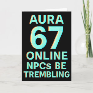 Cartão Aura 67 Online Npcs Estar Trêmulo Glitch Gaming Si