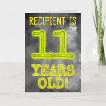 Aura Brilhante Spooky Olhe "11 ANOS!" + Nome