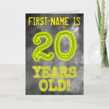 Aura Brilhante Spooky Olhe "20 ANOS!" + Nome