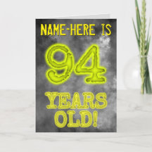 Aura Brilhante Spooky Olhe "94 ANOS!" + Nome