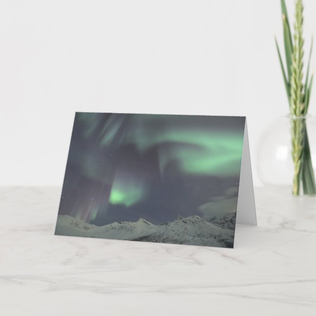Cartão Aurora boreal 3 (Frente)
