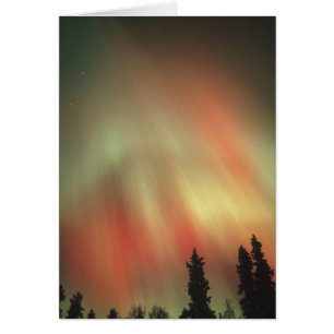 Cartão Aurora Boreal, Luzes do Norte, Fairbanks