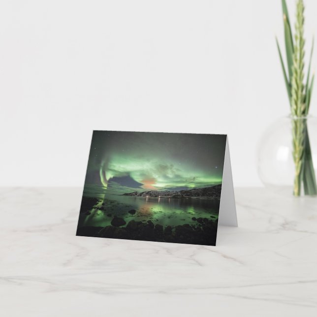 Cartão Aurora Borealis Noruega (Frente)