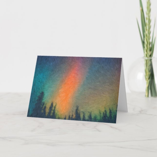 Cartão Aurora Borealis Van Gogh (Frente)