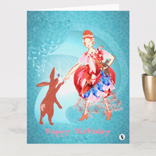 Cartão Aurora e Princesa Amizade Precioso (Planta pequena)