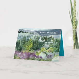 Cartão Ausente em Dia de os pais Landscape Watercolor