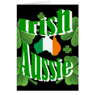Cartão aussie irlandesa