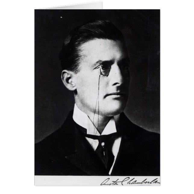 Cartão Austen Chamberlain (Frente)