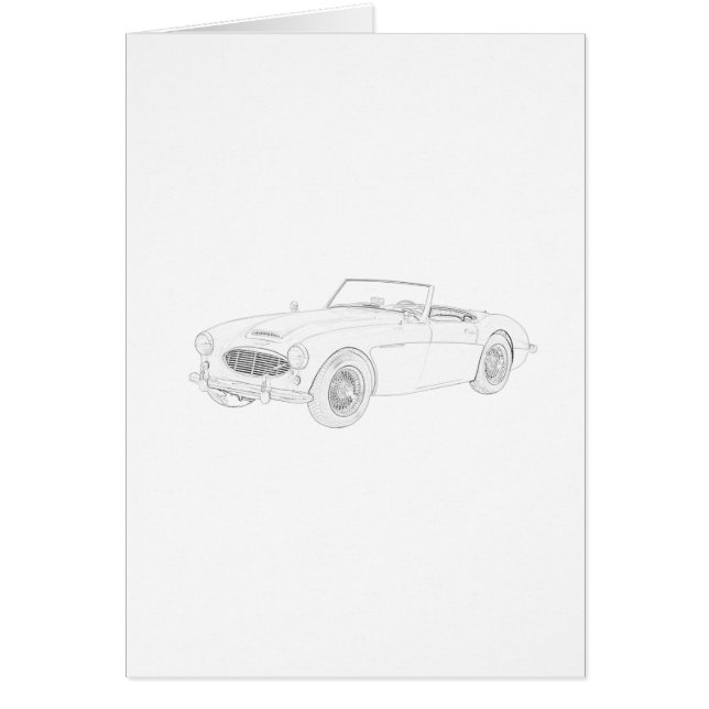 Cartão Austin Healey 1960 (Frente)