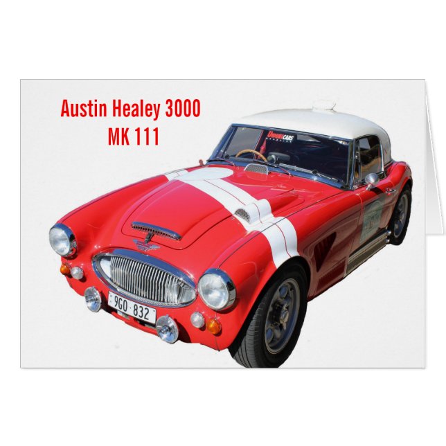 Cartão Austin Healey 3000 MK 111 (Frente Horizontal)