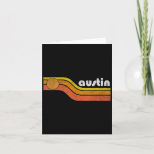 Cartão Austin - Roupas Retrô Homens Mulheres 70s 80s Gráf