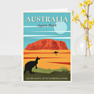 Cartão Austrália, Ayers Rock,
