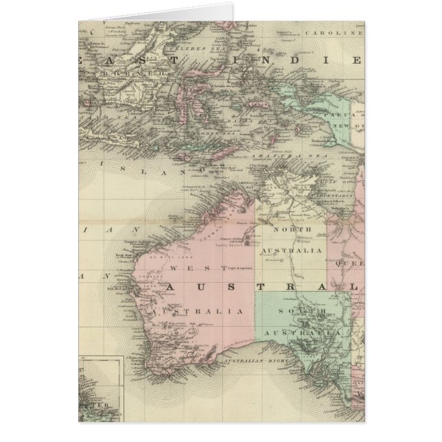 Cartão Austrália e Índia Oriental (Frente)