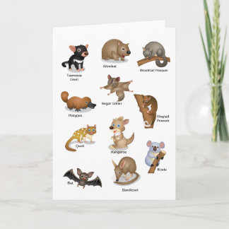 Cartão Australian Animal Greeting Card