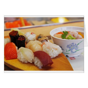 Cartão Autêntico Sushi Sashimi