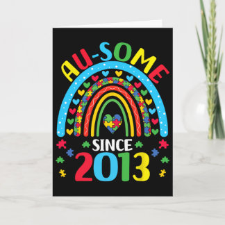 Cartão Autism Awareness Birthday 11 Year Old Boys Girls K