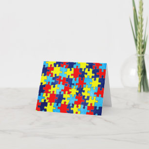 Cartão Autism Awareness-Puzzle by Shirley Taylor