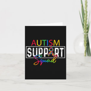 Cartão Autism Esquadrão de Sensibilização Autismo Grupo d