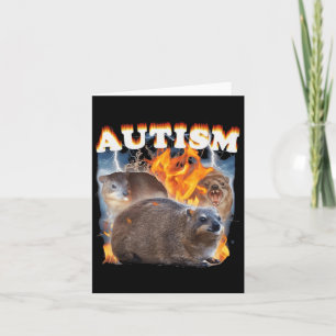 Cartão Autism Hyrax Engraçado Meme