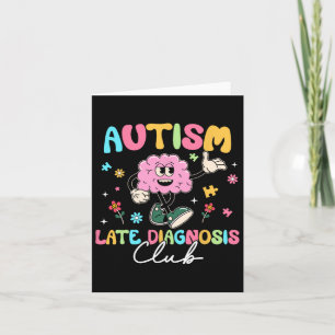 Cartão Autism Late Diagnostics Club Cérebro Neurodiversid