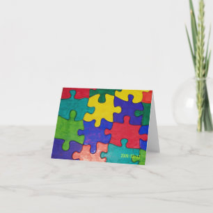Cartão autism note card