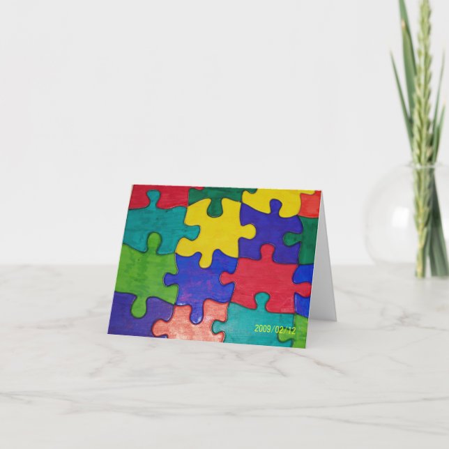 Cartão autism note card (Frente)