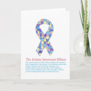 Cartão Autism Ribbon Card