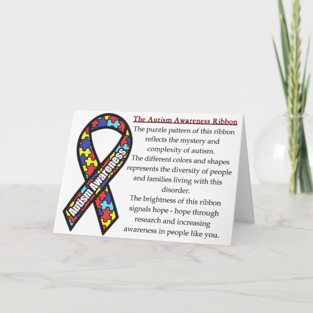 Cartão Autism Ribbon meaning (Frente)
