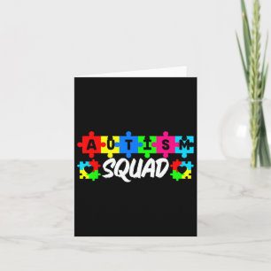 Cartão Autism Squad Suporta Sensibilização para a Inclusã