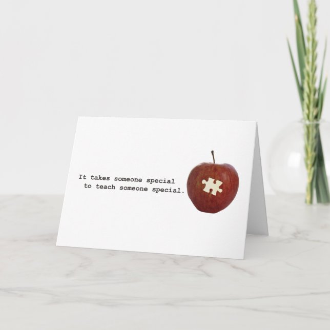 Cartão Autism Teacher (Frente)