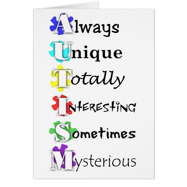 Cartão autismo (Frente)