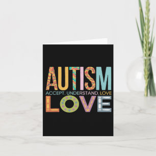 Cartão Autismo Aceitar Compreender Ki Suporte à Consciênc