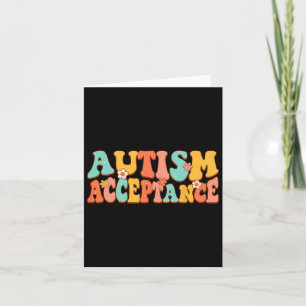 Cartão Autismo Advertência Aceitação Groovy Especial E