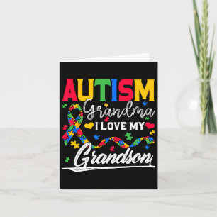 Cartão Autismo Avó Eu Amo Minha Avó Autismo Consciência