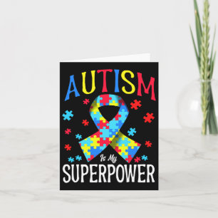 Cartão Autismo Consciência É Minha Superpotência Quebra-c
