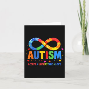 Cartão Autismo Conscientista Accept Compreende Amor Com A