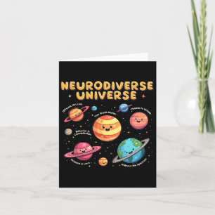 Cartão Autismo de educação especial do Universo Neurodive