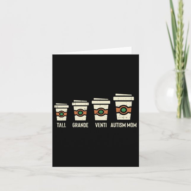 Cartão Autismo divertido Mãe Dia de as mães de Consciênci (Frente)