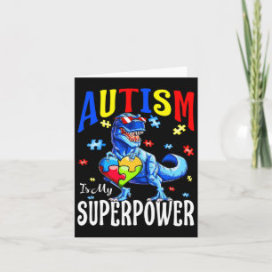Cartão Autismo É Meu Superpoder Autismo Sensibilização Di
