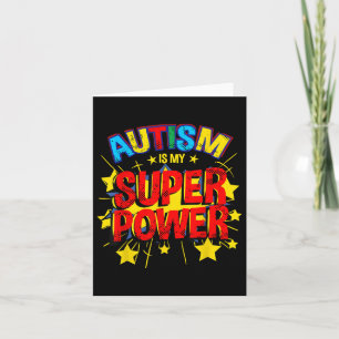 Cartão Autismo É Minha Consciência De Autismo De Superpot