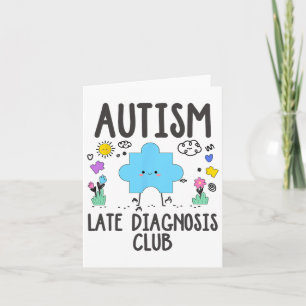 Cartão Autismo Late Diagnostics Club - Consciência do Aut