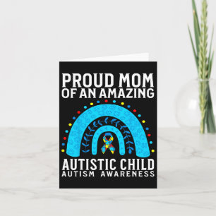 Cartão Autismo Mãe Autismo Apoio à Consciência Presente A