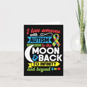Cartão Autismo Mãe Irmã Avó Eu Amo Alguém Com Auti